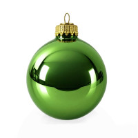 Christmas Green Mirror Ball Set 