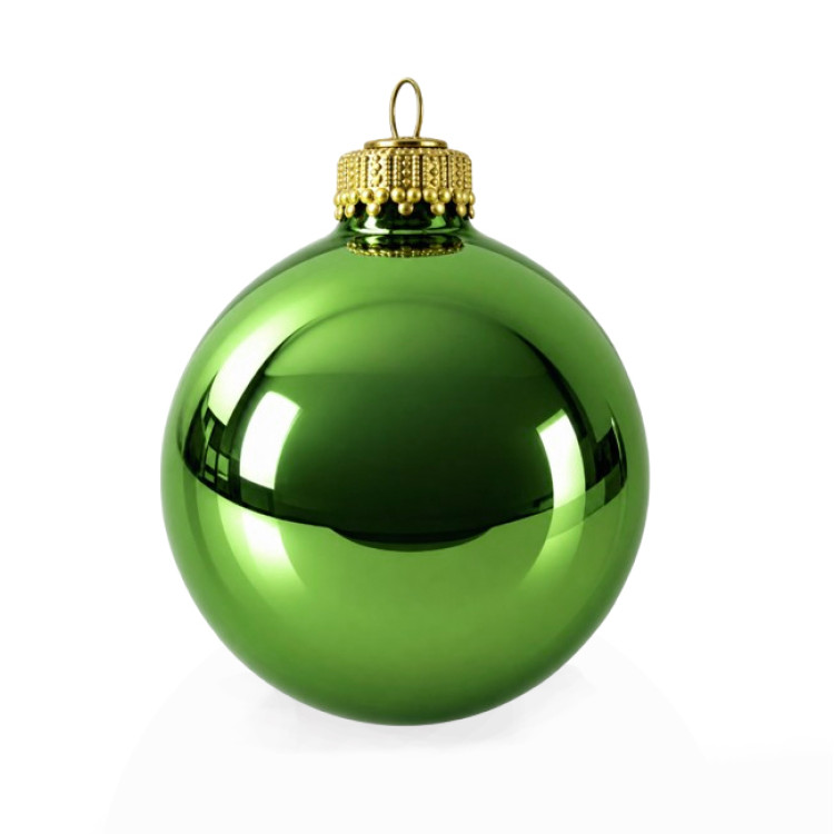 Christmas Green Mirror Ball Set 