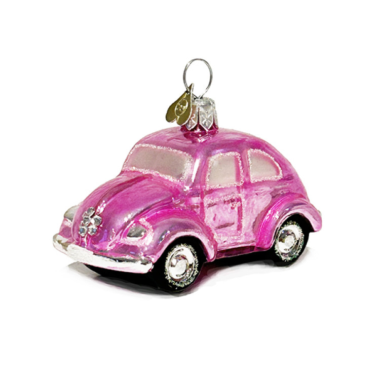 LITTLE VINTAGE BUG SHOCKING PINK SHINY