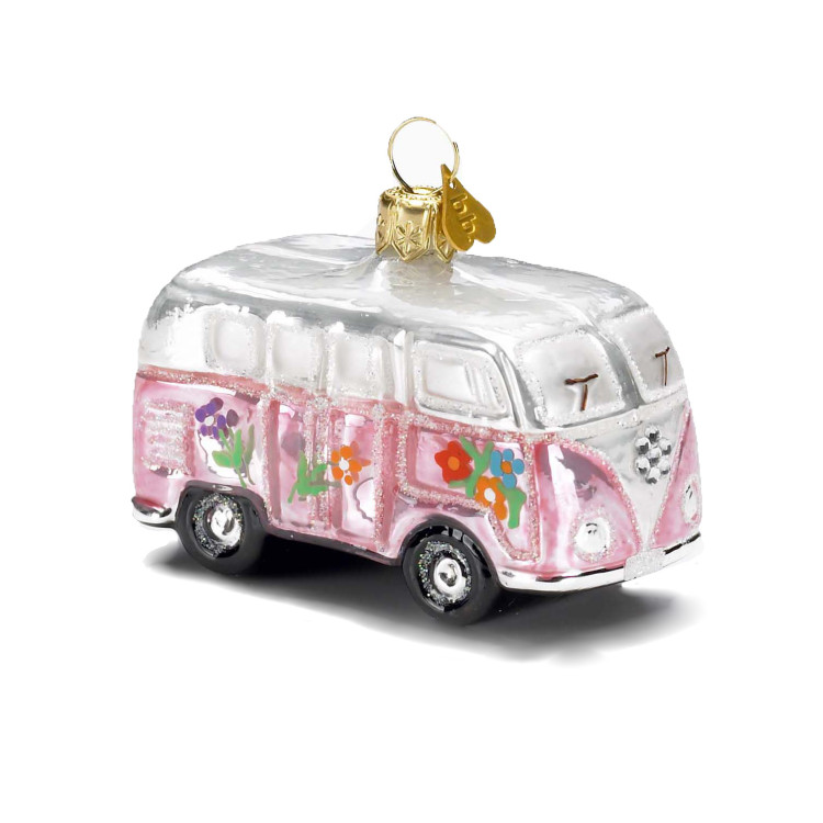 LITTLE VINTAGE CAMPING VAN PINK HiPPY